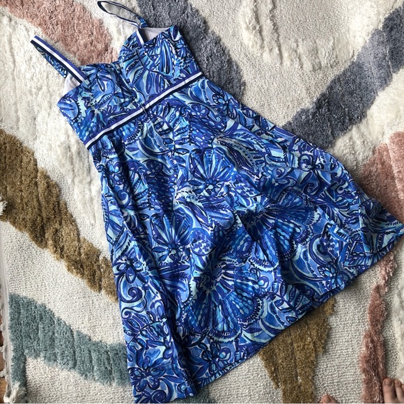 Lilly Pulitzer blue midi dress - Picture 4 of 6